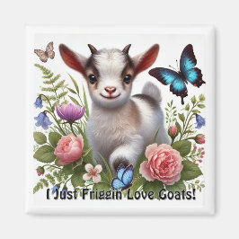 Baby med färgämnen och blomsterprodukter magnet