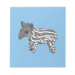baby med hjärtfeltapir anteckningsblock