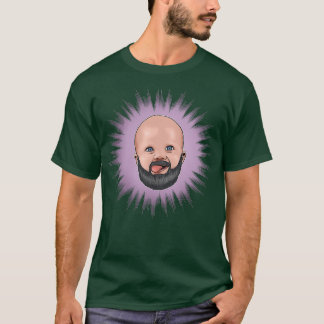 Baby med skägg t shirt