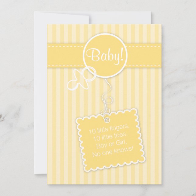 Baby! Meddelande (inbjudan) Inbjudningar (Framsida)