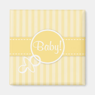 Baby! Meddelande (inbjudan) Magnet