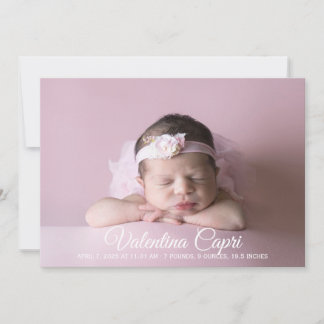 Baby meddelande inbjudningar