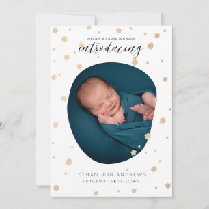 Baby-meddelande introducerar guld-stjärnor med skr meddelande