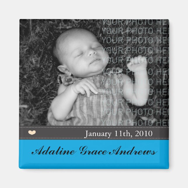 Baby meddelande magnet (Framsidan)