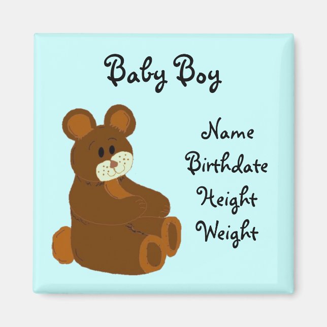 Baby meddelande magnet (Framsidan)