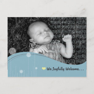 Baby meddelande vykort