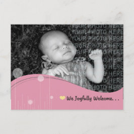 Baby meddelande vykort