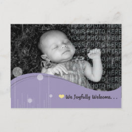 Baby meddelande vykort