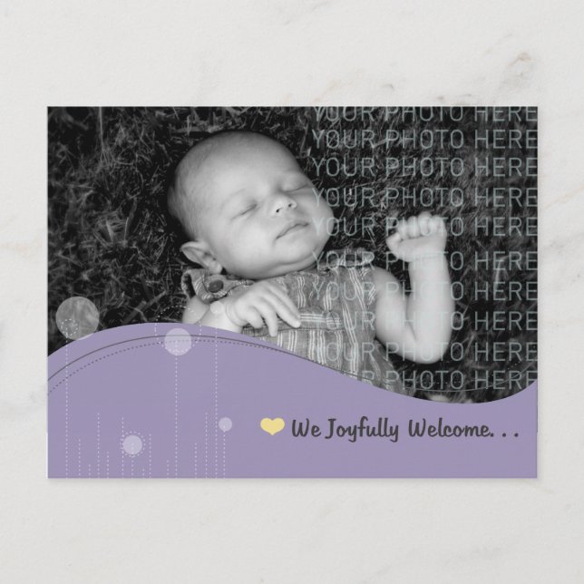 Baby meddelande vykort (Framsida)