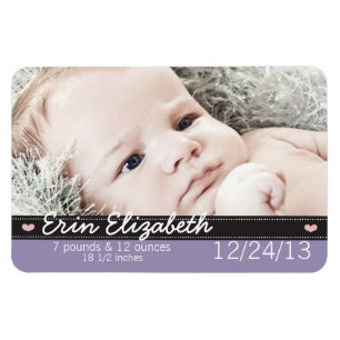 Baby meddelandenummer magnet