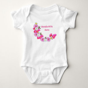 Baby Meerkat and Flowers, Baby Bodykostym T Shirt