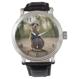 Baby Meerkat Basketball Player Armbandsur