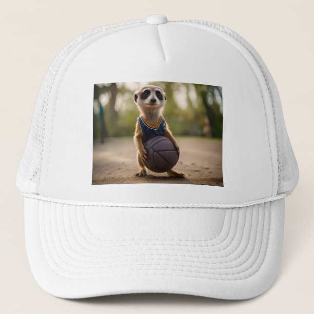 Baby Meerkat Basketball Player Keps (Framsida)