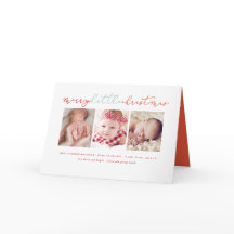Baby Merry Little jul Cute 3 Photo Collage