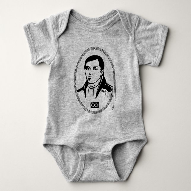 Baby Metis Shirt Cuthbert Grant Metis Creeper Tee (Framsida)