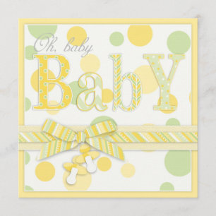 Baby Mint-Gulten Punktar babyskor Inbjudningar