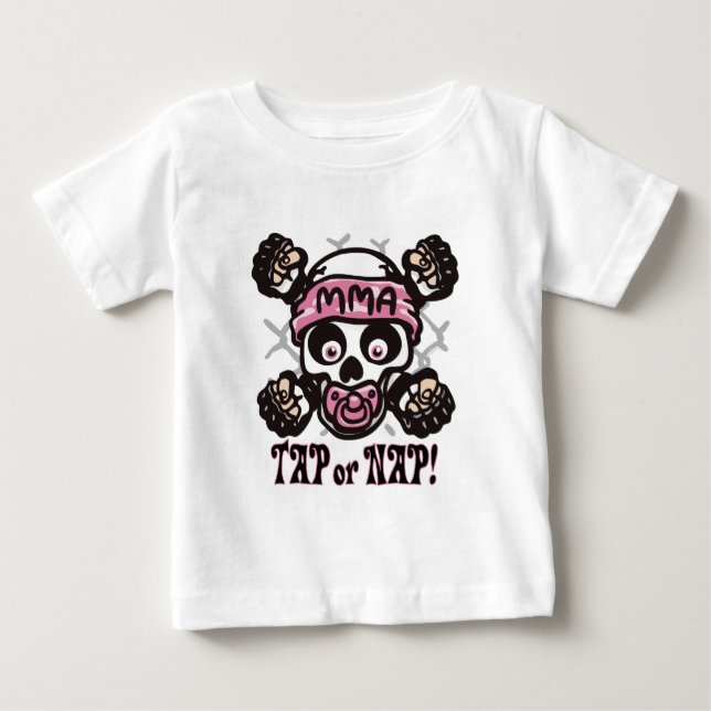 Baby MMA Skull och Binky Tee Shirt (Framsida)