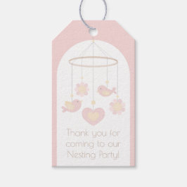 Baby Mobil Nesting Party Favor Märke Presentetikett