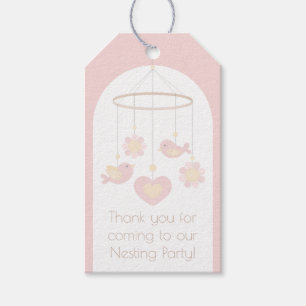 Baby Mobil Nesting Party Favor Märke Presentetikett
