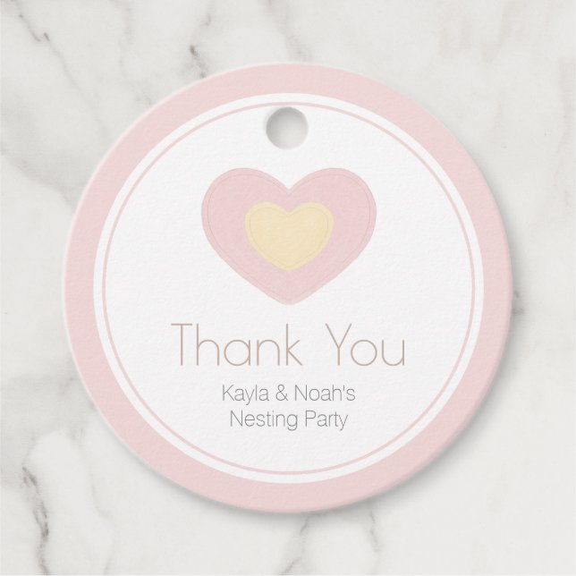 Baby Mobile Nesting Party Gåvor Etiketter (Framsida)