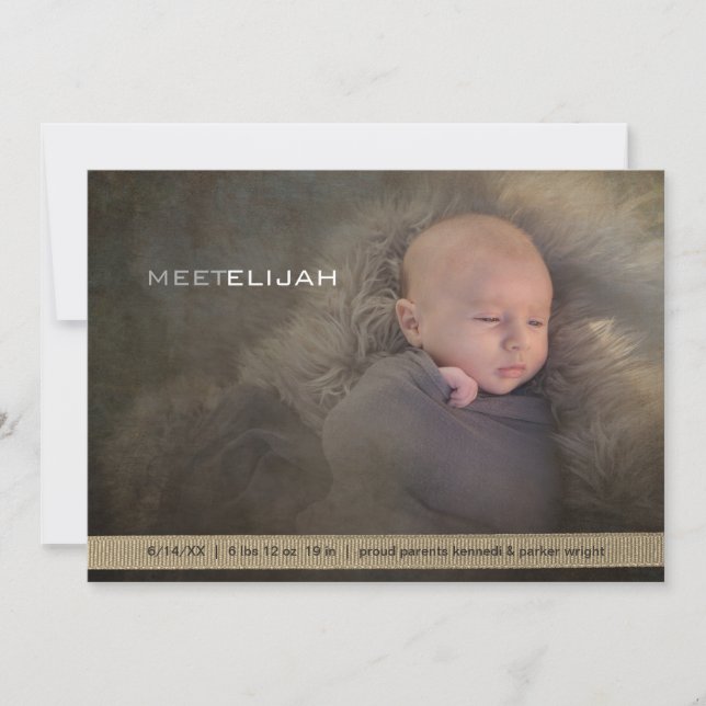 Baby Modern könsneutral Meddelande (Framsida)