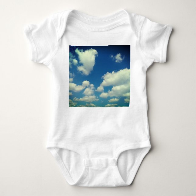 Baby moln på blå himmel t shirt (Framsida)