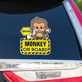 Baby Monkey Baby ombord på bilmärket Klistermärken