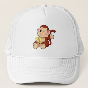 Baby Monkey med Banana Keps