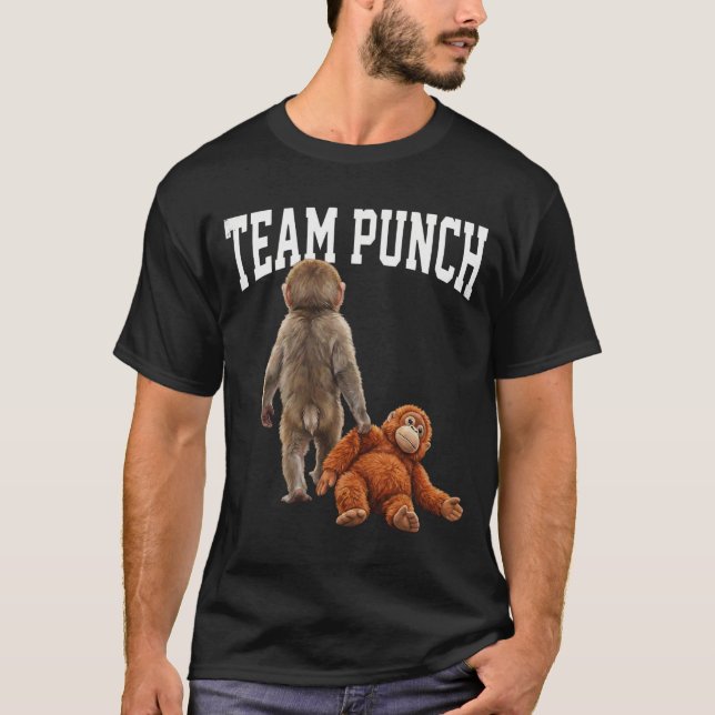 Baby Monkey Team Punch T Shirt (Framsida)