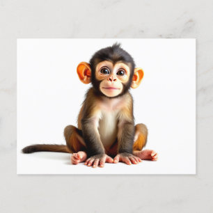 Baby Monkey Vykort
