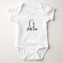 baby monogram unisex namn personifierar minimalt t shirt