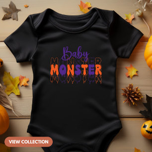 Baby Monster Halloween Matchande Familj T Shirt