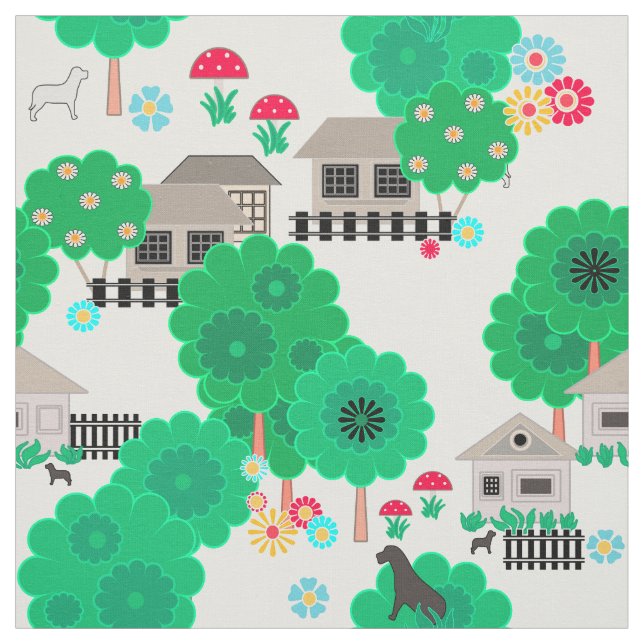 Baby mönster tyg (Provkarta)