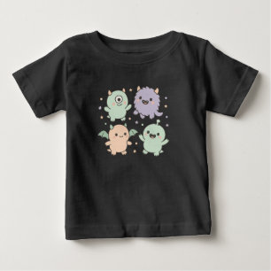 Baby Monsters Party Cute Pastel Halloween Vänner T Shirt