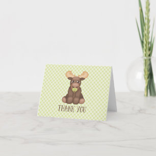Baby Moose Baby Shower Tack Kort