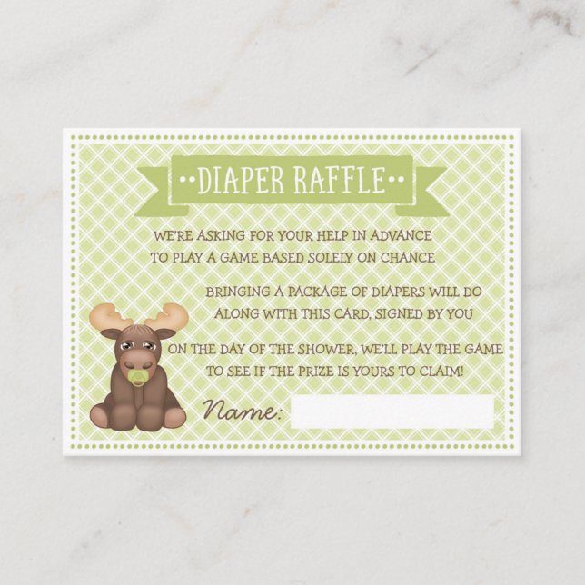 Baby Moose Diaper Raffle Tilläggskort (Framsida)