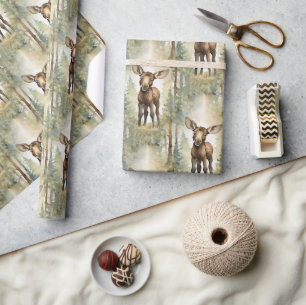 Baby Moose Presentpapper