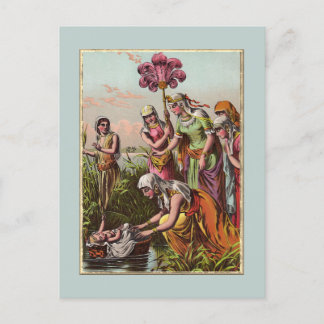 Baby Moses i A Basket Vykort