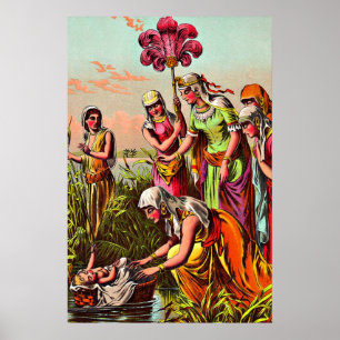 Baby Moses vid floden poster