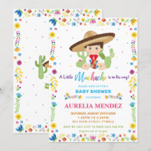 Baby Muchacho Fiesta Mexican Pojke Shower  