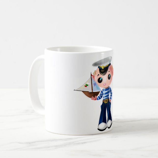 Baby Mugg med Little Sailor Boy (Framsida vänster)