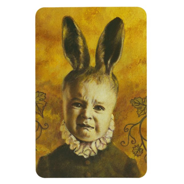 Baby Mutant Bunny Flexible Fridge Magnet (Vertikal)