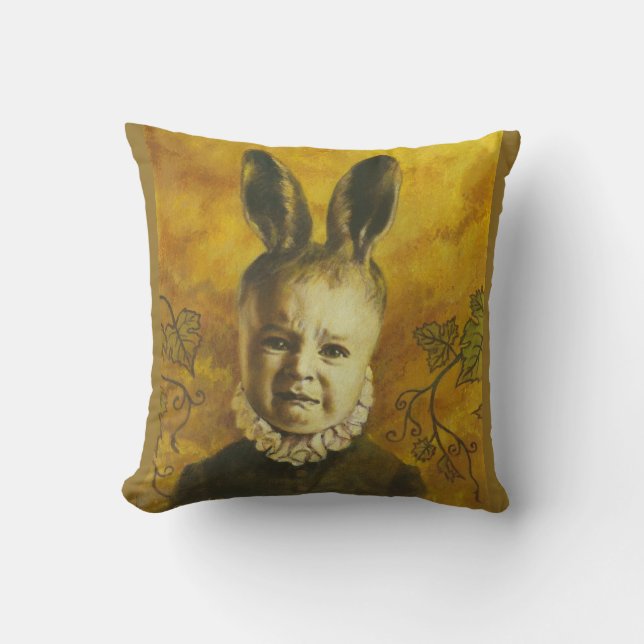 Baby Mutant Bunny Throw Cushion Kudde (Framsida)