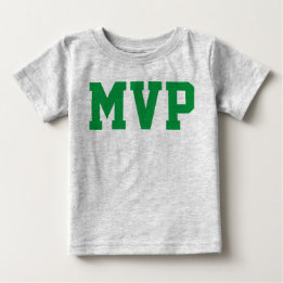 Baby MVP Football Jersey Bodydress (endast framsid Tee Shirt