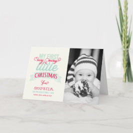 Baby My Väldigt Merry Little jul Cute Photo Helgkort