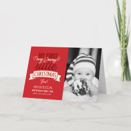 Baby My Väldigt Merry Little jul Cute Photo Helgkort