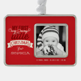 Baby My Väldigt Merry Little jul Cute Photo Julgransprydnad