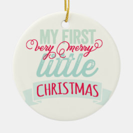 Baby My Väldigt Merry Little jul Cute Photo Julgransprydnad Keramik