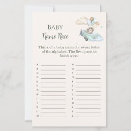 Baby Name Race Bearly Wait Airplane Boy Game