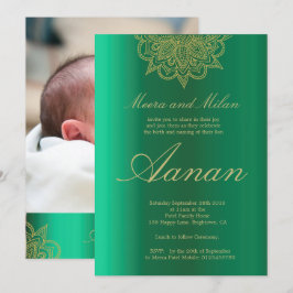 Baby Naming Namkaran Photo Ceremony Inbjudningar